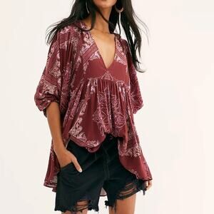 Free People Girl Talk Tunic Size S